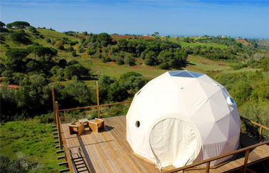 7M الجيوديسية Glamping Dome Tent Hotels غطاء PVC مع العزل