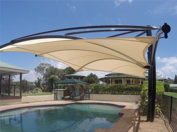 هياكل مظلة نسيج البناء المظلة هندسة غشاء الشد للمسبح في الهواء الطلق