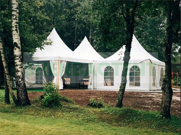 خيمة PVC Pagoda Wedding Party Tent مختلفة الحجم المتاحة عالية تعزيز الألومنيوم